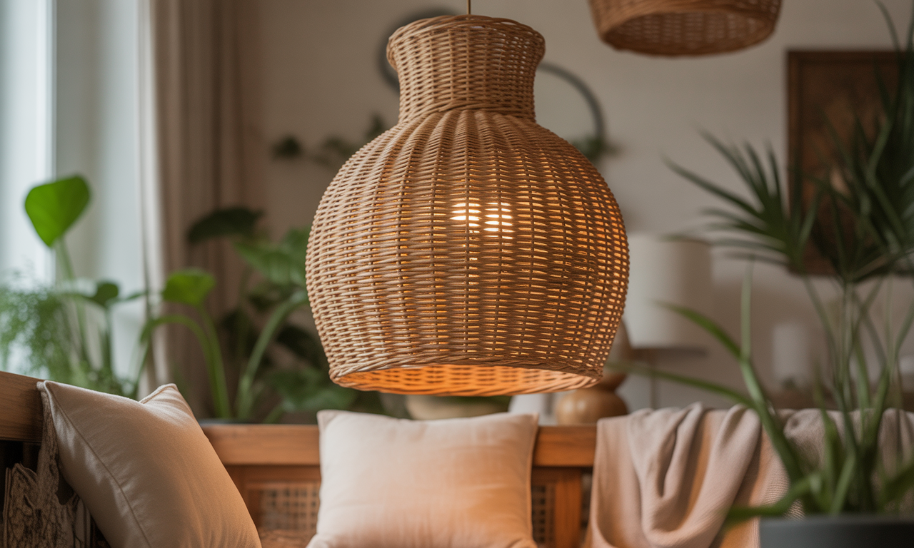 découvrez comment un lustre en osier apporte charme et authenticité à votre décoration intérieure en diffusant une lumière douce et naturelle.