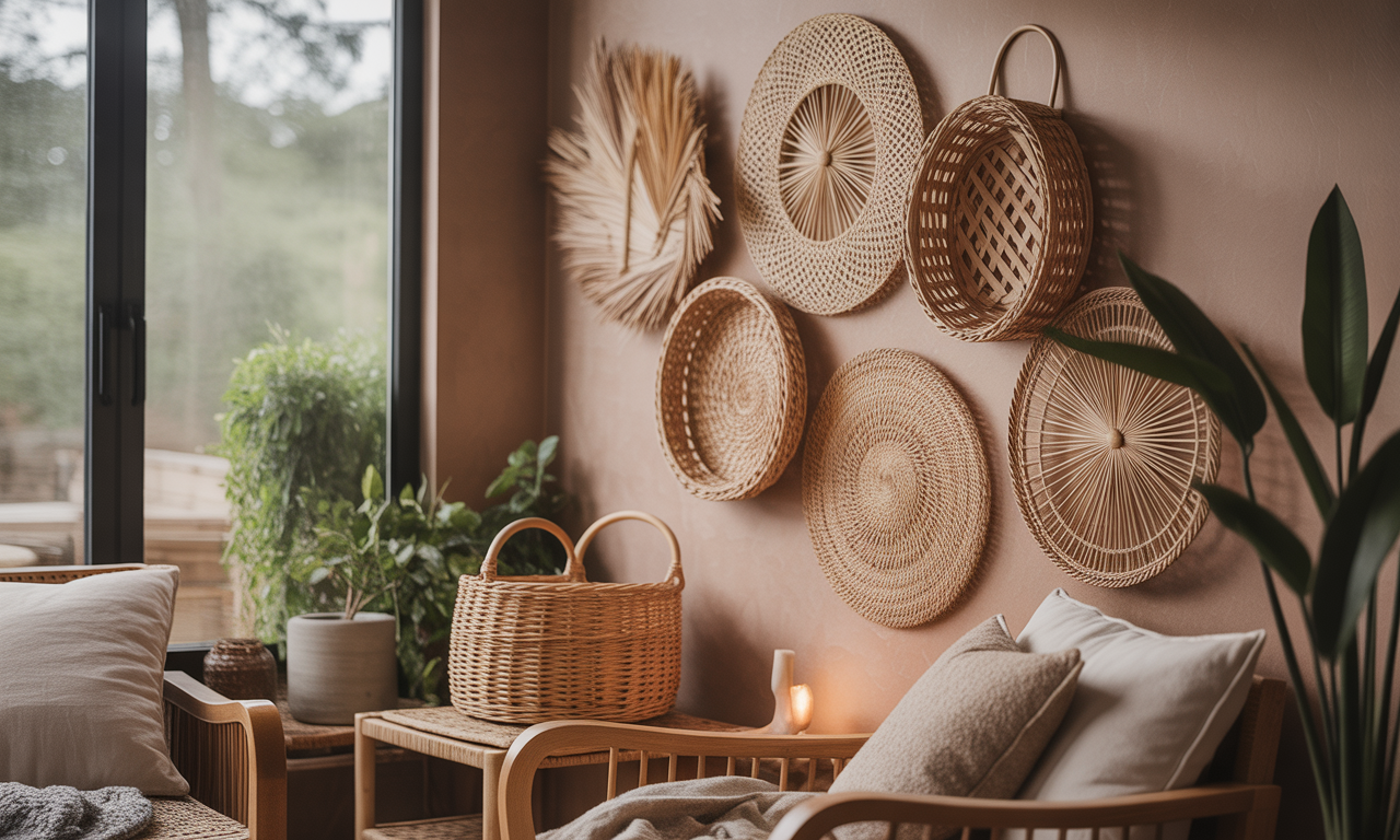 découvrez comment l'osier et le rotin apportent chaleur et authenticité à votre décoration murale, pour un intérieur cosy et naturel.