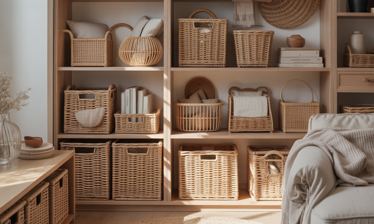 découvrez comment le rangement en rotin allie élégance naturelle et fonctionnalité pour une maison parfaitement organisée et pleine de charme.