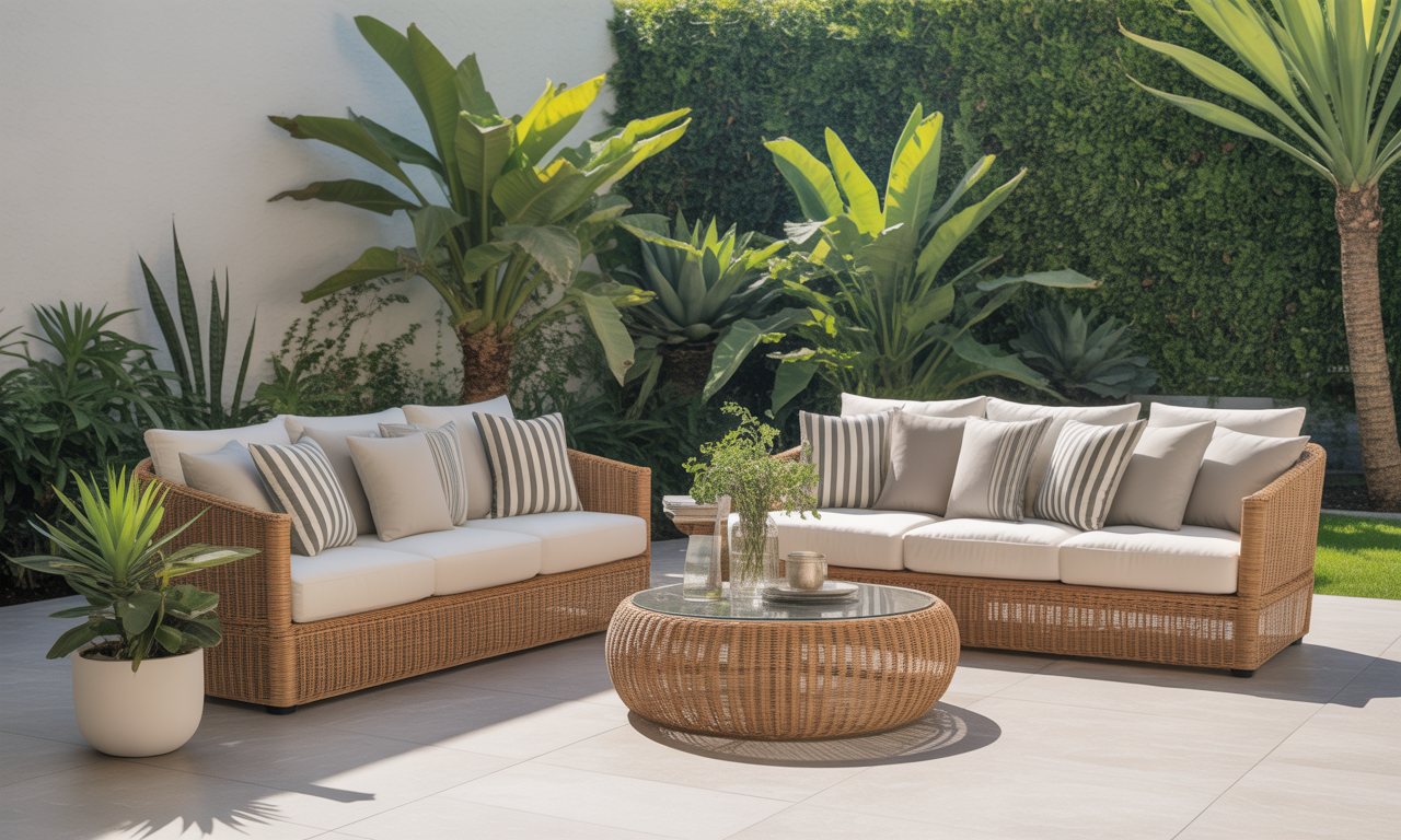 découvrez le rotin synthétique, l'alliance parfaite du charme naturel du rotin et de la résistance aux intempéries, idéal pour sublimer votre salon de jardin sans entretien.