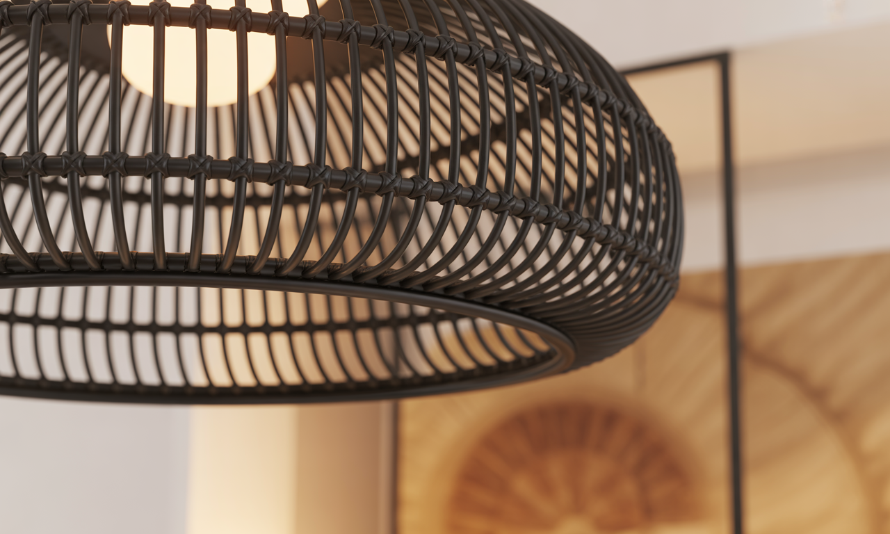 découvrez la suspension en rotin noir, l'alliance parfaite entre élégance bohème et modernité pour sublimer votre intérieur avec style et authenticité.