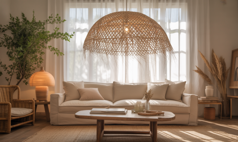 découvrez la suspension luminaire en osier, l'élément bohème chic parfait pour apporter chaleur et élégance naturelle à votre intérieur.