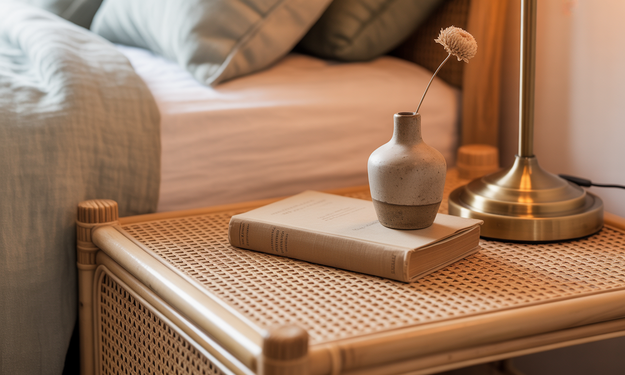 découvrez comment les tables de chevet en rotin apportent une touche bohème chic et tendance à votre chambre, alliant naturel et élégance pour un décor chaleureux et stylé.