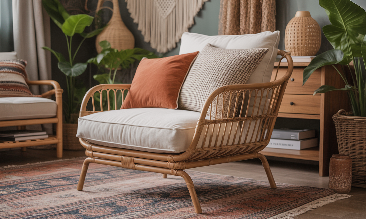découvrez le fauteuil bohème chic, l'alliance parfaite entre style décontracté et tendance, pour apporter une touche d'originalité et de convivialité à votre intérieur.