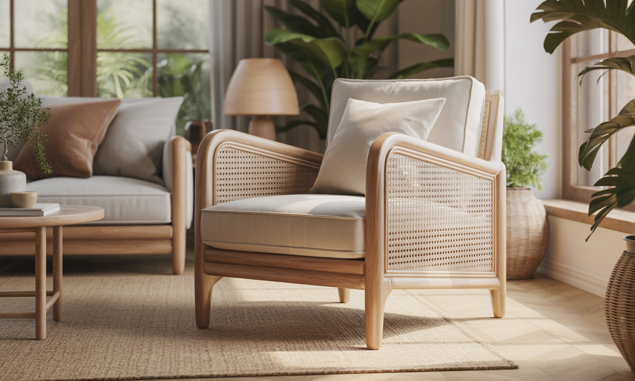 découvrez comment le fauteuil en bois et rotin crée une ambiance naturelle et tendance, alliant confort et style pour sublimer votre décoration intérieure.