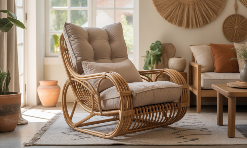 découvrez notre fauteuil relax en rotin, alliant confort optimal et style bohème chic pour sublimer votre intérieur avec une touche naturelle et élégante.