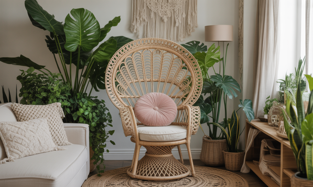 découvrez la chaise en rotin tressé, l'élément incontournable pour sublimer votre intérieur bohème et chic avec style et authenticité.