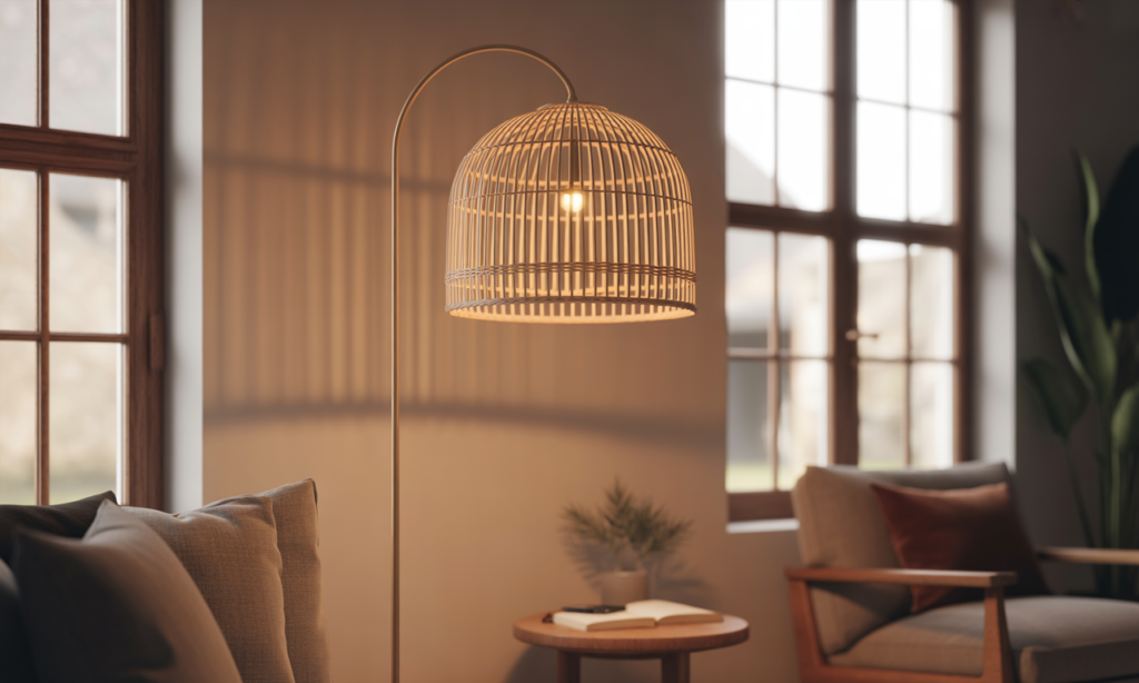 découvrez comment l'abat-jour en rotin peut transformer votre lampe sur pied en un élément déco tendance et naturel, apportant chaleur et style à votre intérieur.