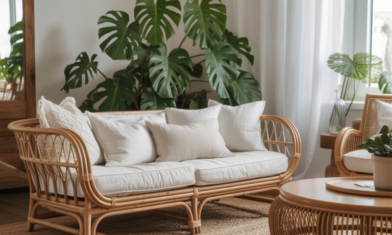 découvrez comment le rotin apporte une touche chic et chaleureuse à votre salon intérieur pour un style tendance et convivial.