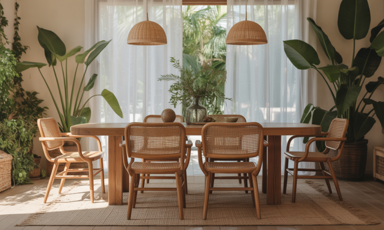 découvrez nos chaises en rotin pour la salle à manger et créez une ambiance bohème et chic. alliez confort et style naturel pour un intérieur chaleureux et tendance.