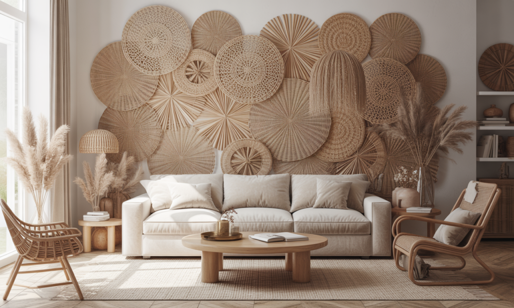 découvrez comment l'osier mural apporte une touche naturelle et élégante qui transforme votre décoration intérieure en un véritable havre de paix.