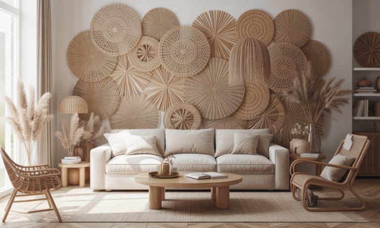 découvrez comment l'osier mural apporte une touche naturelle et élégante qui transforme votre décoration intérieure en un véritable havre de paix.