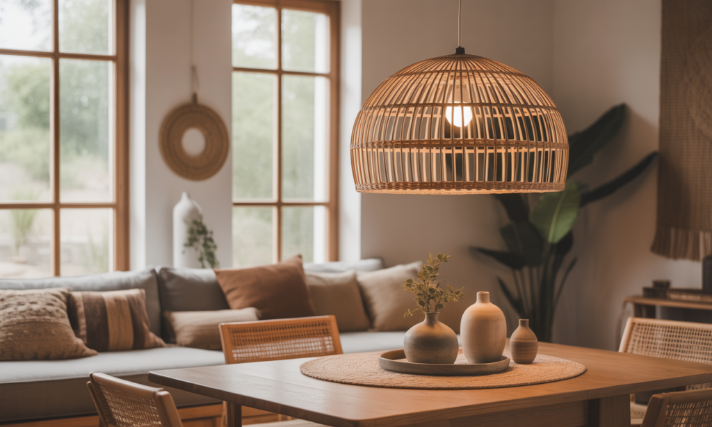 découvrez la suspension en rotin, le luminaire bohème parfait pour apporter chaleur et élégance naturelle à votre intérieur. transformez votre espace avec style et authenticité !