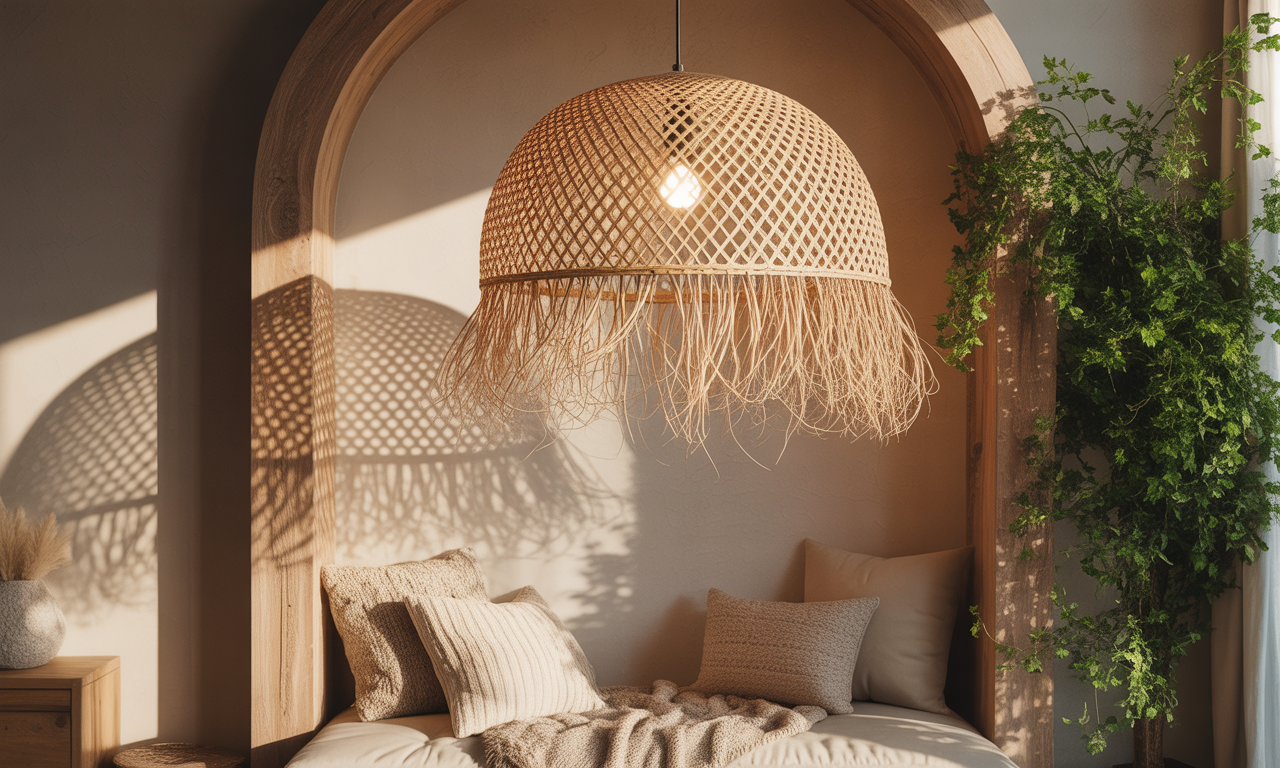 découvrez la suspension en rotin, un luminaire bohème élégant et naturel qui apportera chaleur et charme à votre décoration intérieure. transformez votre espace avec style et authenticité.