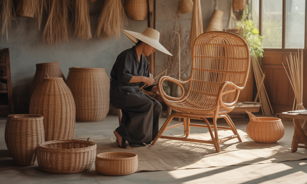 découvrez le fauteuil loveuse en rotin, le cocon bohème chic parfait pour apporter confort et style naturel à votre intérieur.