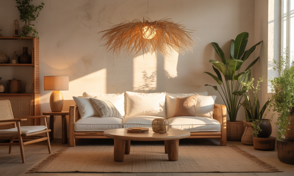 découvrez le luminaire fleur en rotin, l'élément bohème et lumineux parfait pour sublimer votre intérieur avec une ambiance naturelle et chaleureuse.