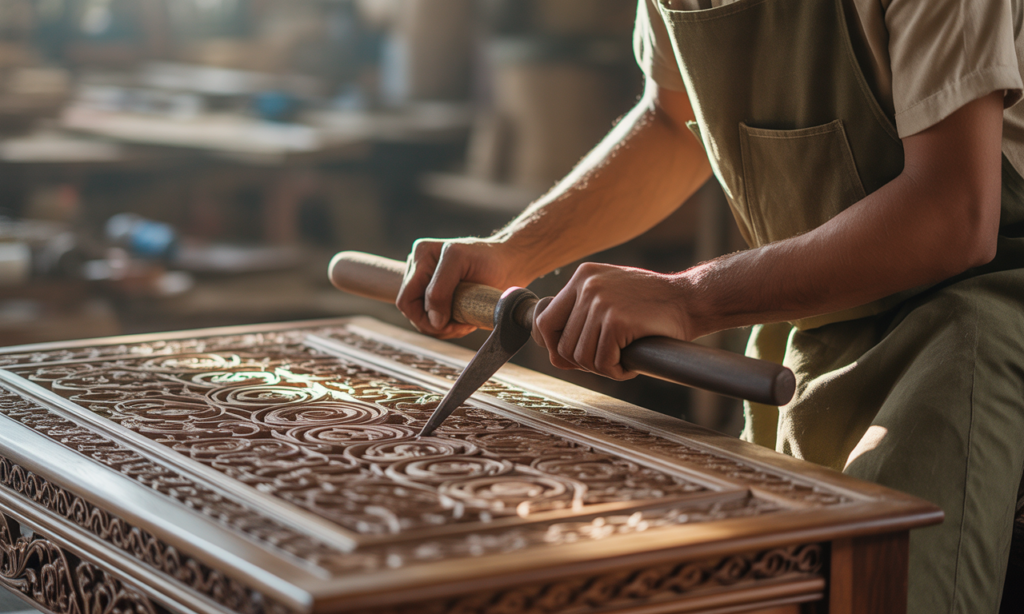 découvrez la table basse indonésienne, une pièce unique qui apporte une touche exotique et chaleureuse à votre salon, alliant artisanat traditionnel et design authentique.