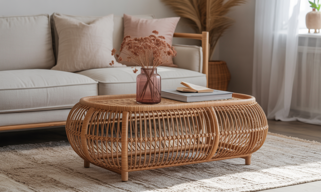 découvrez nos tables en rotin, le meuble incontournable pour apporter style et élégance à votre intérieur comme à votre extérieur. un design naturel et tendance pour sublimer votre décoration.