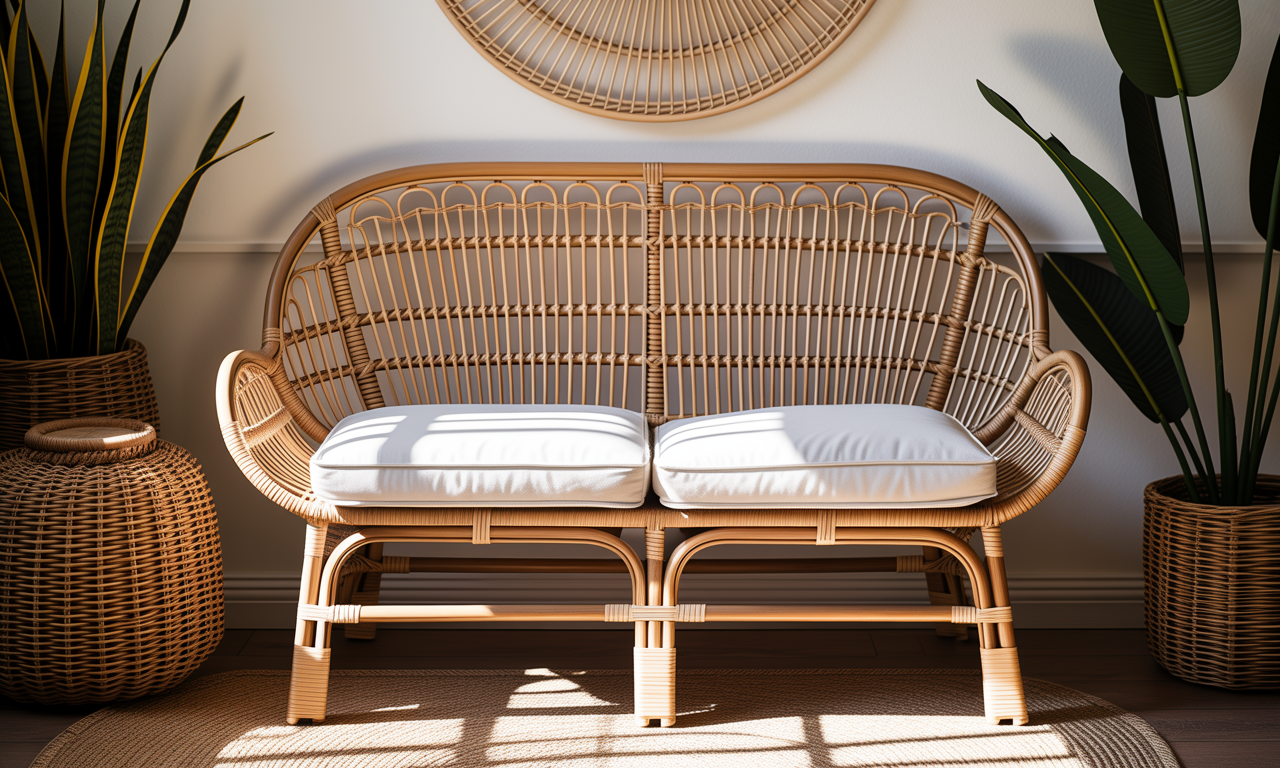 découvrez le banc tressé, la pièce maîtresse idéale pour sublimer votre décoration intérieure avec élégance et authenticité.