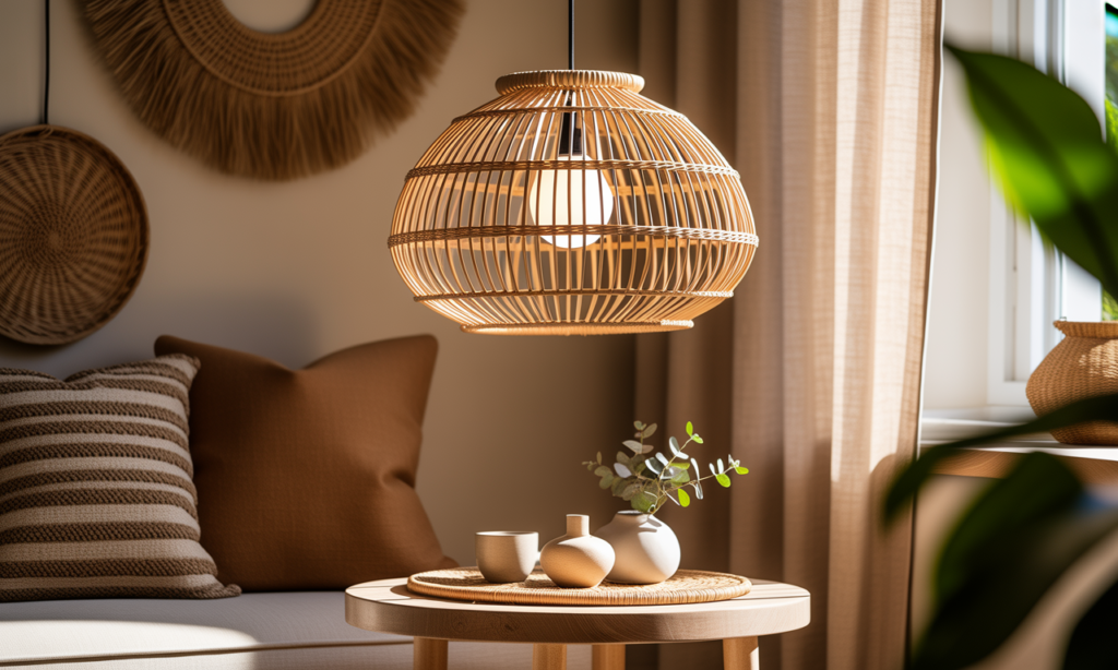 découvrez comment l'abat-jour en rotin apporte une touche bohème chic indispensable pour illuminer et sublimer votre intérieur avec élégance et naturel.