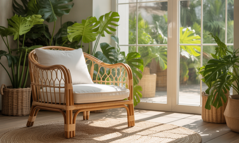 découvrez le grand fauteuil en rotin, l'alliance parfaite entre élégance et confort pour sublimer votre décoration intérieure. un choix chic et naturel pour un espace accueillant et stylé.