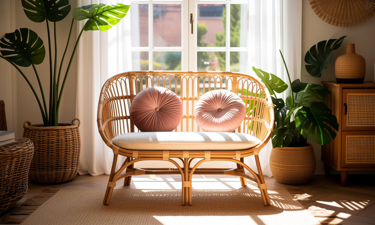 découvrez le coussin idéal pour votre loveuse en rotin, alliant confort optimal et style bohème élégant pour sublimer votre décoration intérieure.