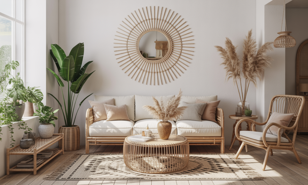 découvrez comment le miroir en rotin peut transformer votre intérieur en une oasis bohème chic. un élément déco naturel et tendance pour une ambiance chaleureuse et élégante.
