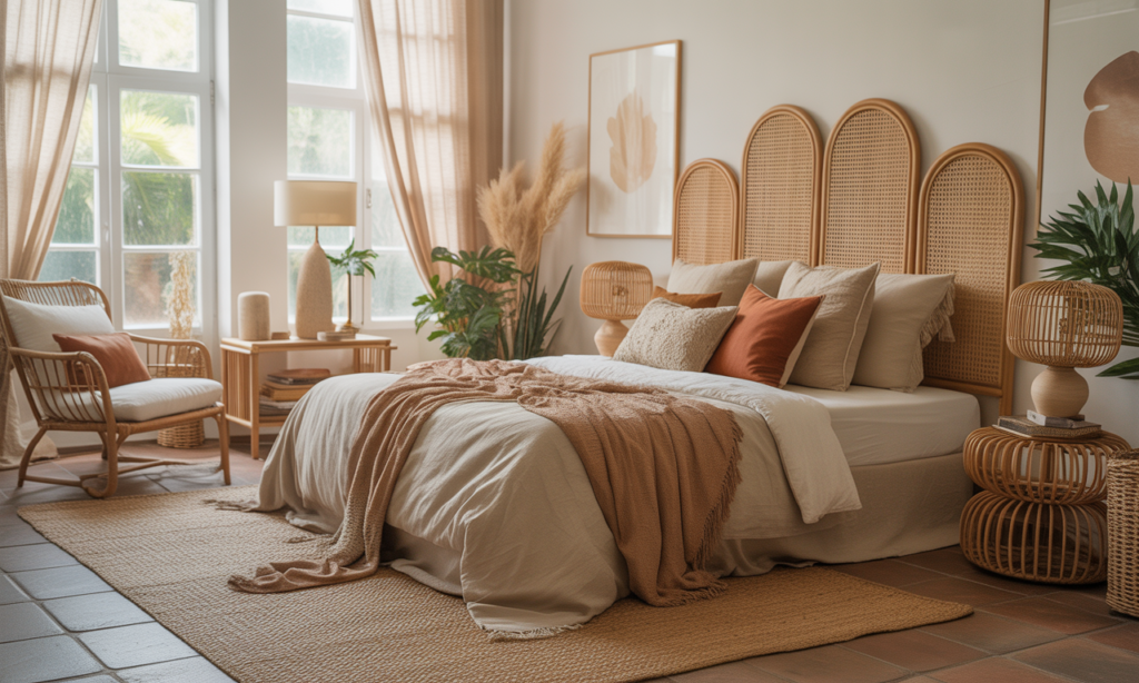 découvrez comment le rotin apporte une touche bohème chic essentielle pour créer une chambre de rêve, alliant naturel, élégance et confort.
