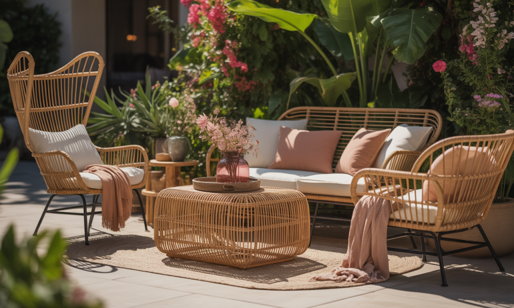 découvrez notre mobilier de jardin en rotin, alliant charme bohème et confort pour sublimer vos espaces extérieurs avec élégance et convivialité.