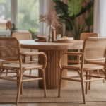 découvrez nos chaises de salle à manger en rotin, alliant convivialité et style tendance pour sublimer votre table et créer une ambiance chaleureuse.