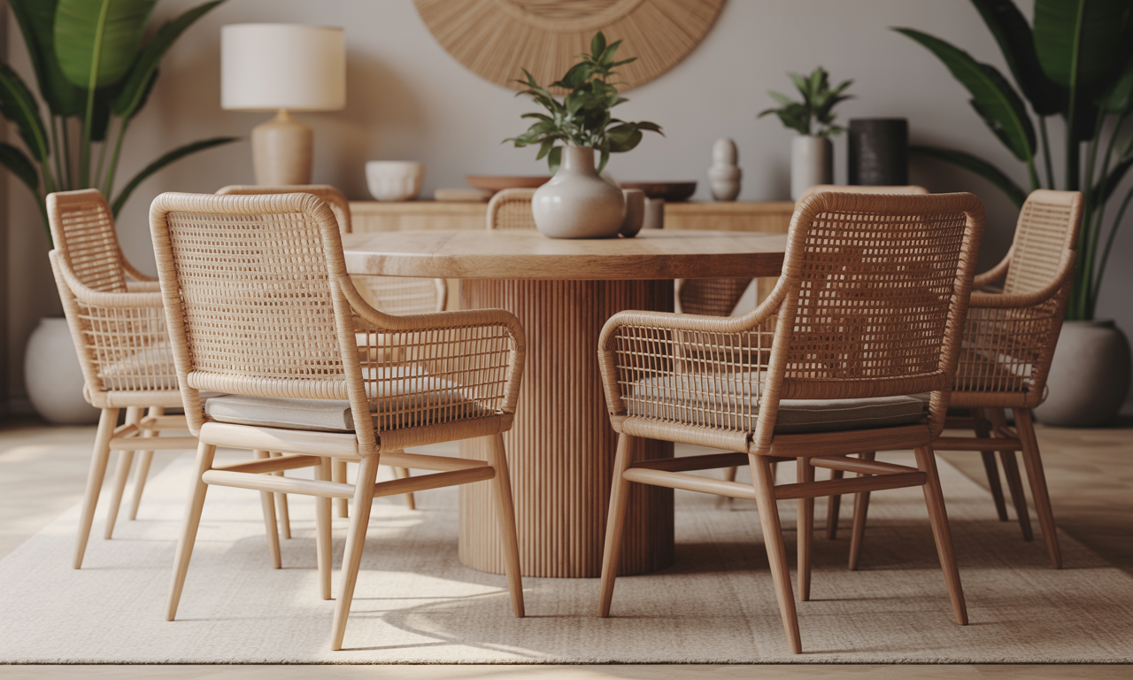 découvrez des chaises en rotin alliant élégance naturelle et confort, pour transformer votre salle à manger en un espace chaleureux et tendance.