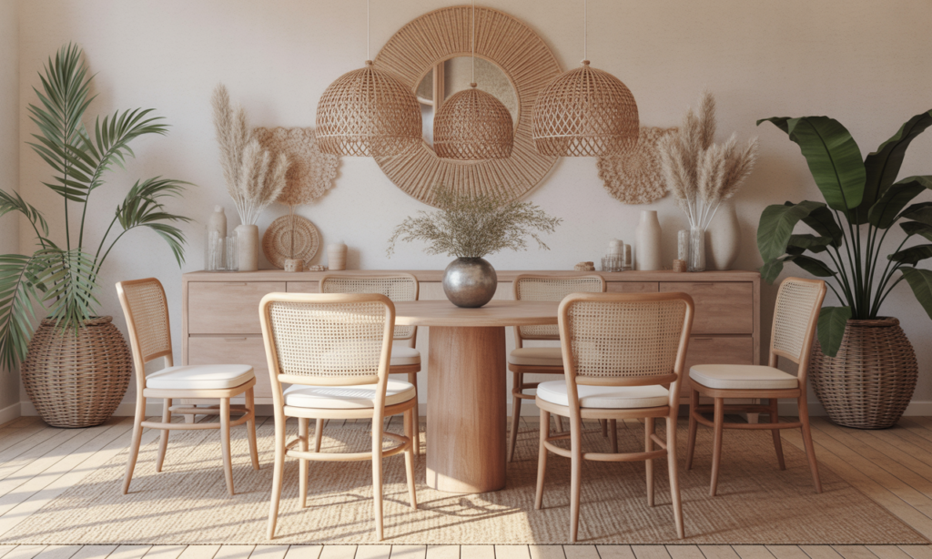découvrez comment les chaises en rotin apportent un charme naturel et une touche d'élégance à votre salle à manger, alliant confort et style pour un intérieur unique.