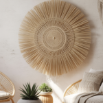 apportez une touche bohème chic à votre intérieur avec notre décoration murale en paille, alliant charme naturel et élégance chaleureuse pour sublimer vos espaces.