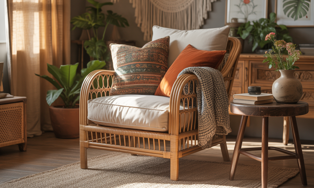 découvrez le fauteuil bohème chic, l'élément incontournable pour créer une atmosphère décontractée et élégante dans votre intérieur. alliez confort et style avec cette pièce maîtresse unique.