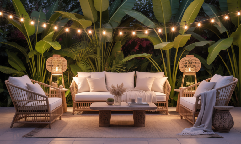 découvrez le salon de jardin en rotin, l'atout charme incontournable pour sublimer votre extérieur avec style et élégance. parfait pour un espace tendance et convivial.