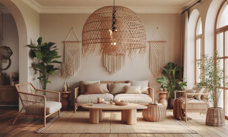 découvrez comment un lustre en osier apporte une ambiance bohème chic et chaleureuse à votre salon, transformant votre intérieur avec élégance et naturel.