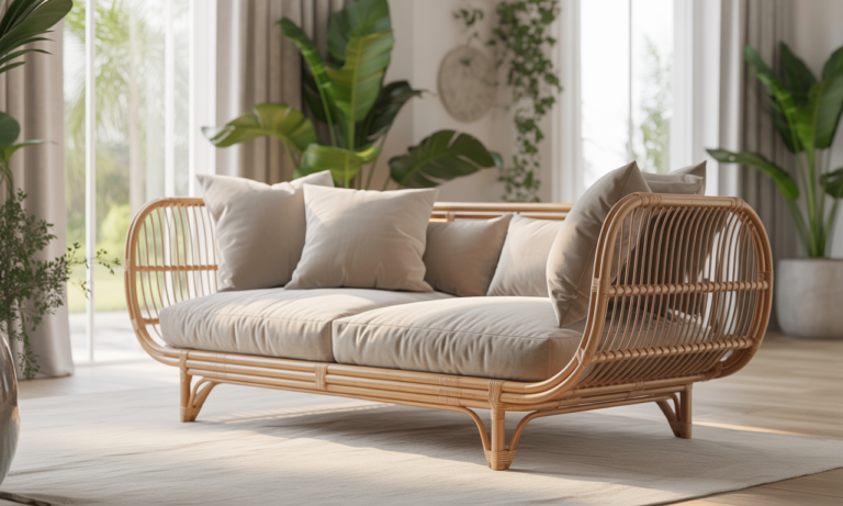 découvrez la méridienne en rotin, le meuble idéal pour apporter une touche chic et naturelle à votre intérieur, créant une oasis de détente confortable et élégante.