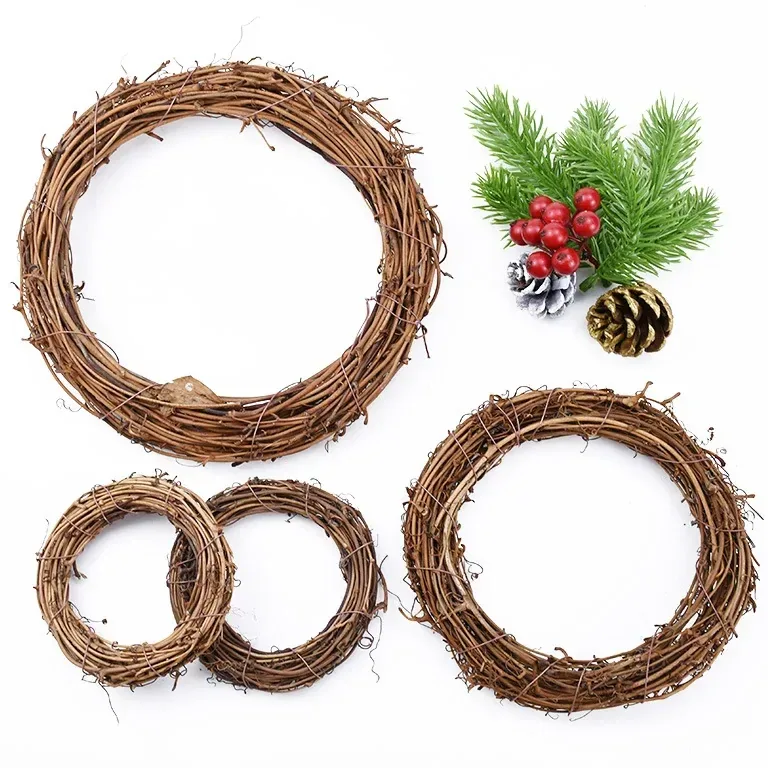 Anneau en rotin pour décoration intérieure 10–20 cm