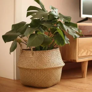 Cache-pot rotin suspendu Style 2 S pour plante