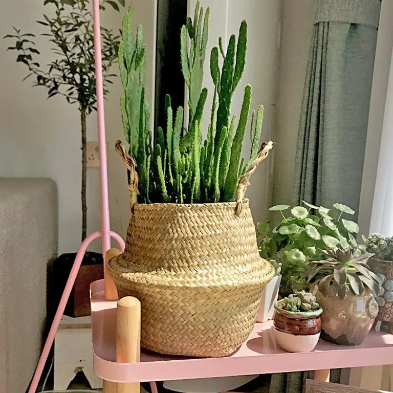 Cache-pot rotin suspendu Style 2 S pour plante – Image 4