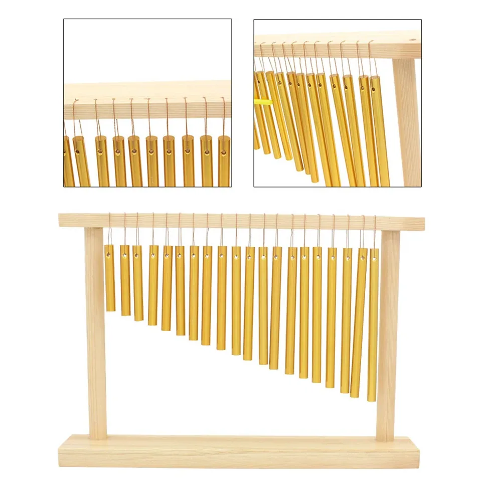 Carillon bambou 20 lames à rangée unique pour table – Image 3