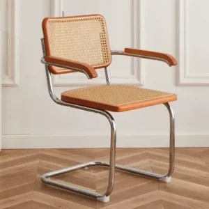 Chaise de salle à manger en rotin style Cesca WK50DC