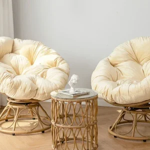 Chaise papasan inclinable style scandinave pour jardin