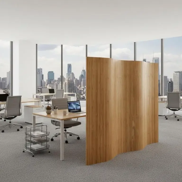 Cloison de séparation en bambou naturel 250×165 cm – Image 2
