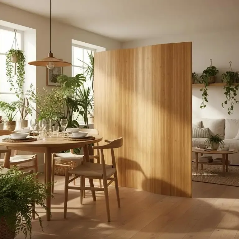 Cloison de séparation en bambou naturel 250×165 cm – Image 3
