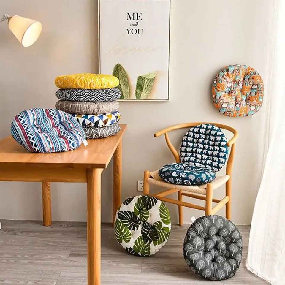 Coussin de chaise 40x40 cm épais en coton-polyester – Image 2