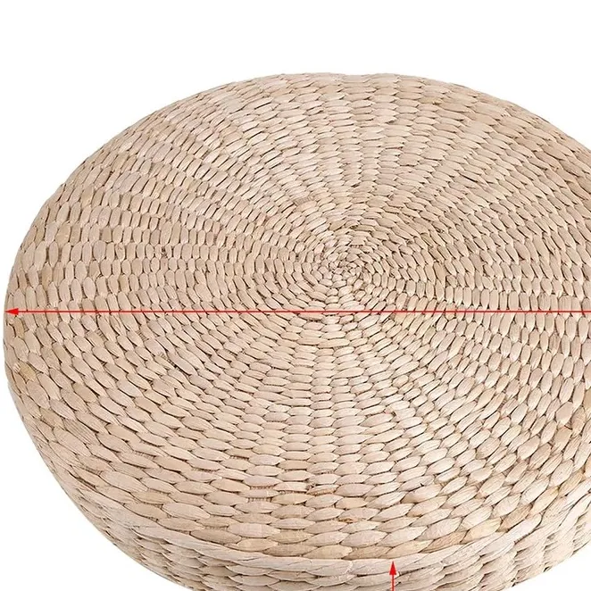 Coussin de chaise en paille tissée, rembourré coton – Image 5