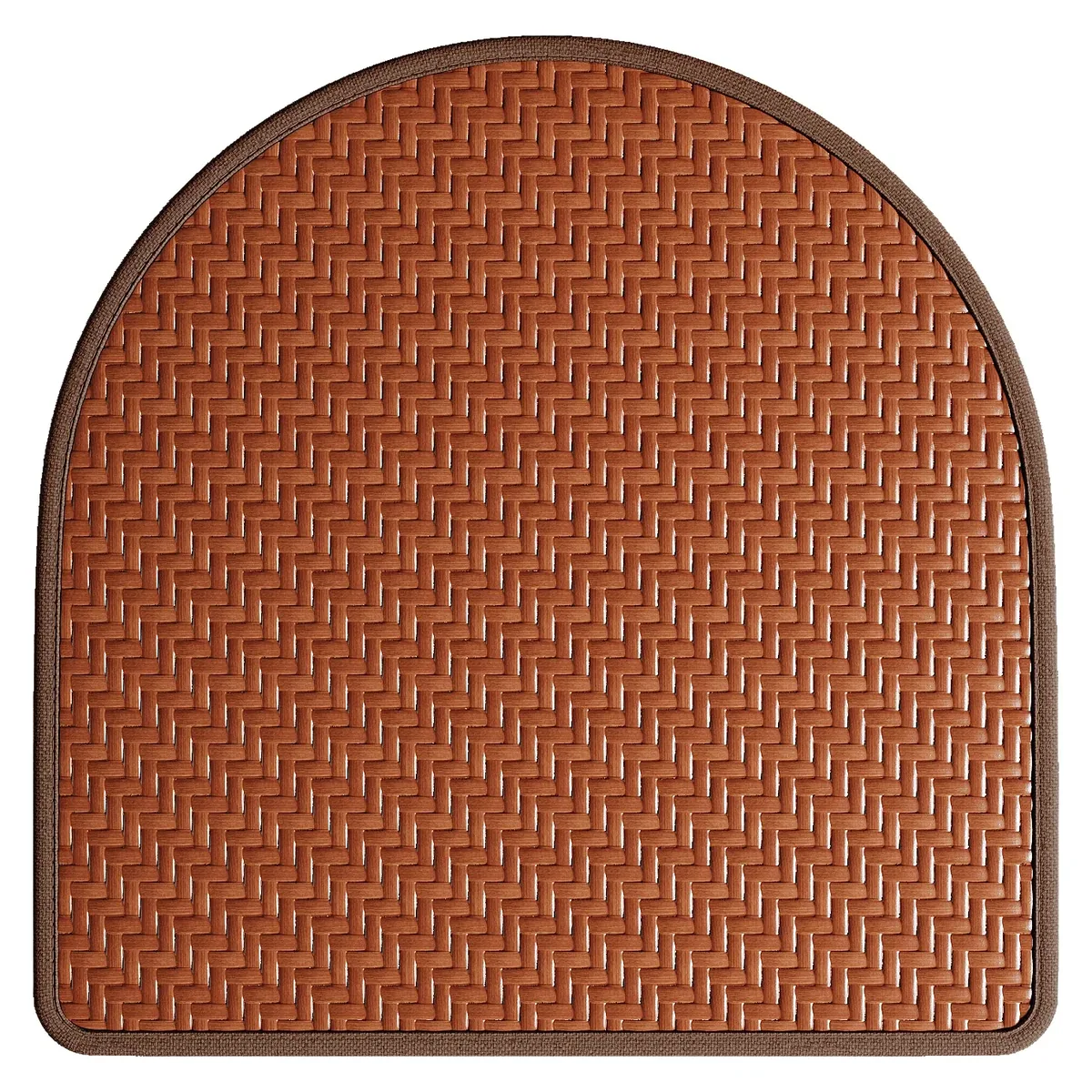 Coussin de chaise rotin en fer à cheval respirant