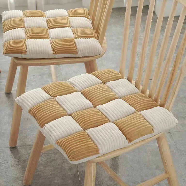 Coussin épais velours côtelé pour chaise et tatami