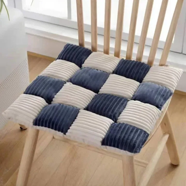 Coussin épais velours côtelé pour chaise et tatami – Image 3